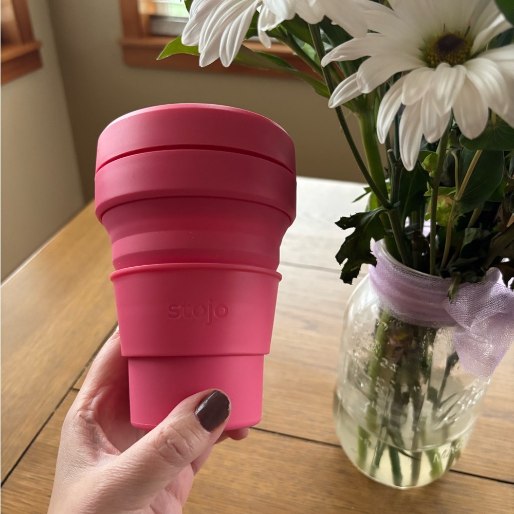 Stojo Pink Collapsible Cup